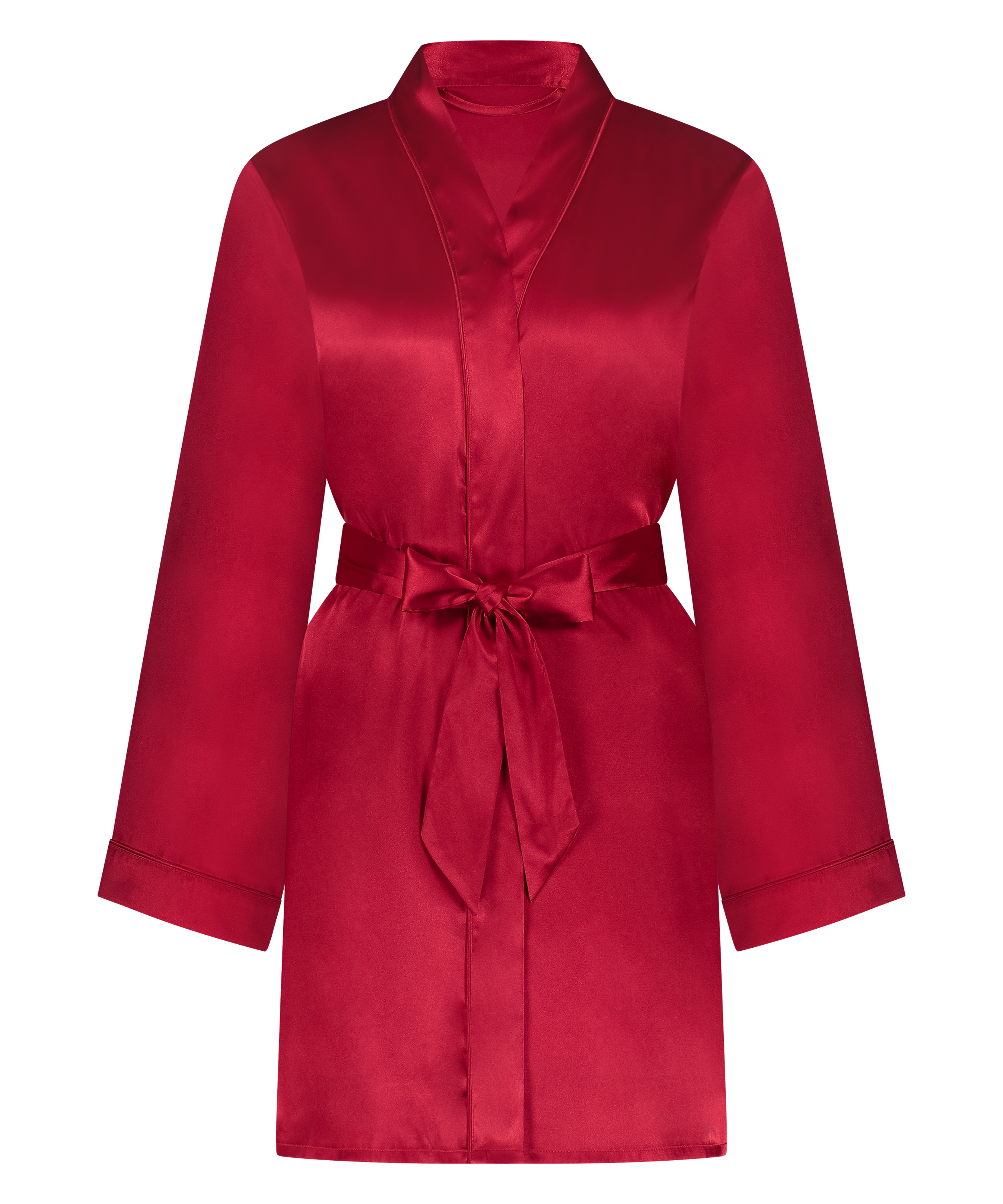 Kimono Satin, Rouge, main