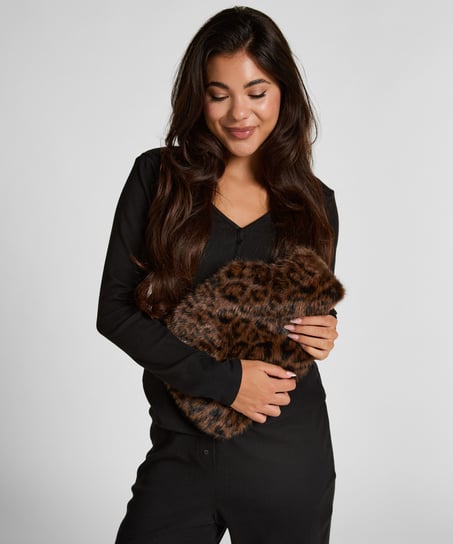 Bouillotte d'eau chaude Leopard, Noir