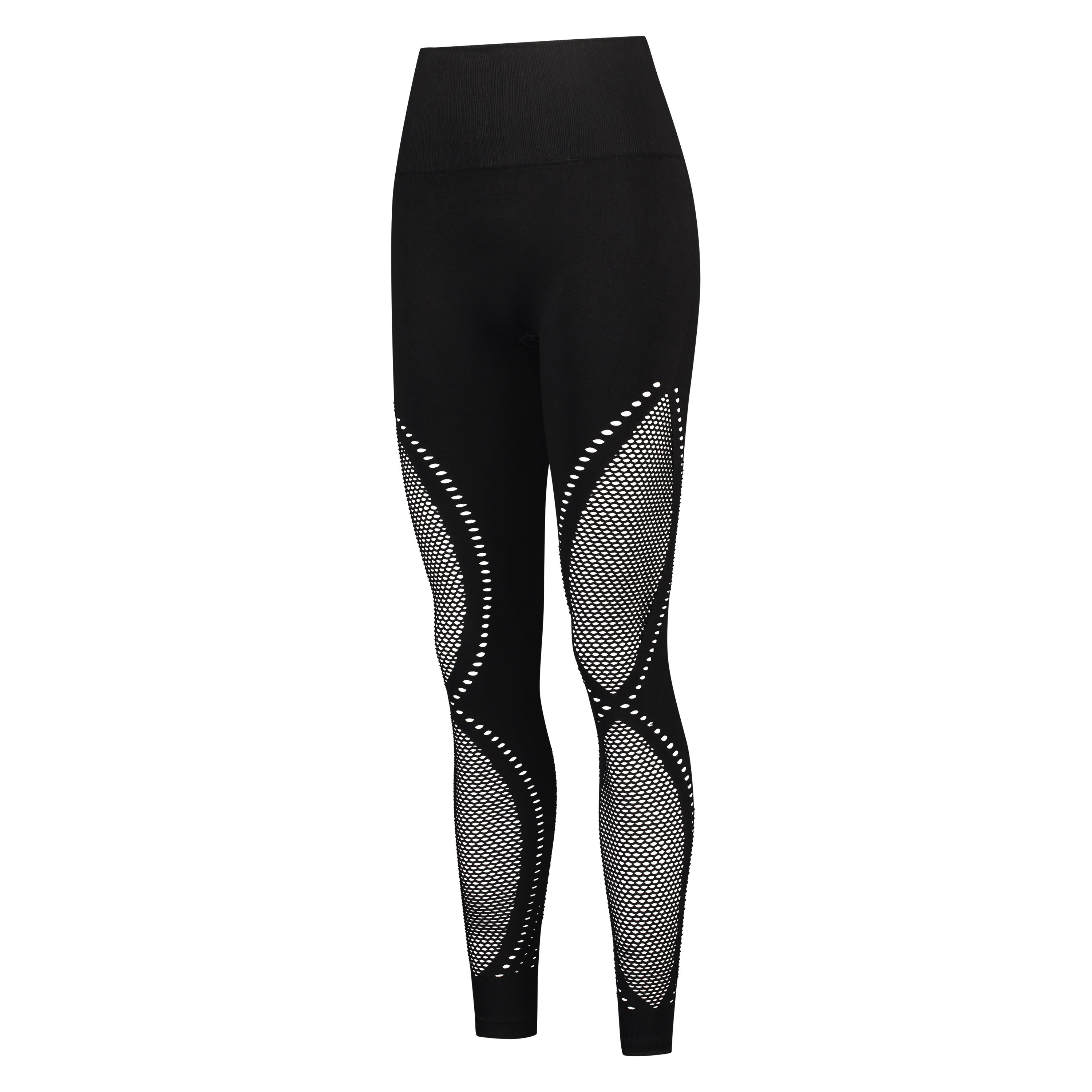 HKMX Legging de sport taille haute sans couture Comfort, Noir, main