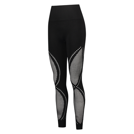 HKMX Legging de sport taille haute sans couture Comfort, Noir