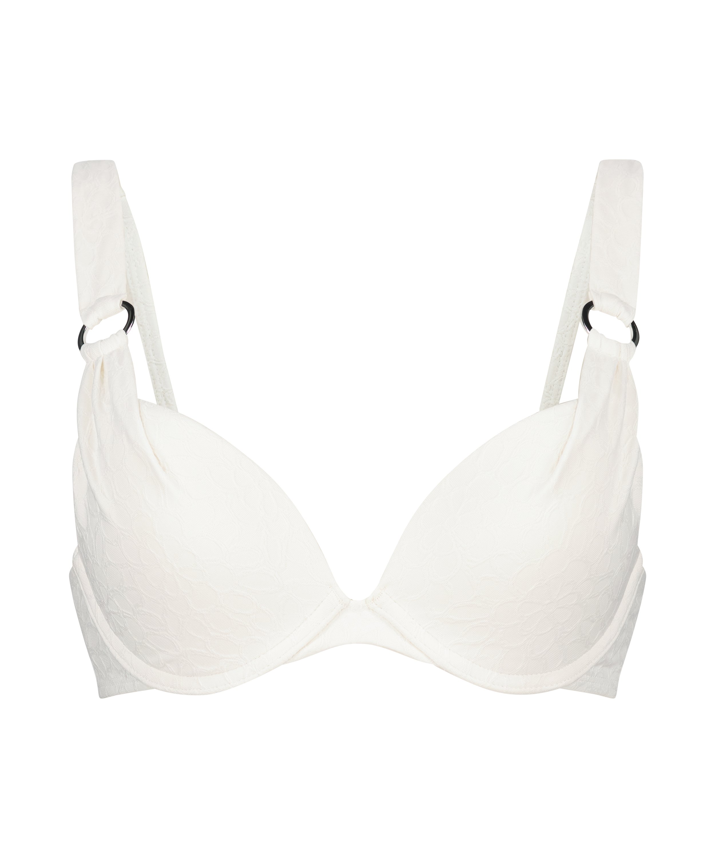 Haut de bikini rembourré Push-Up Sri Lanka, Blanc, main