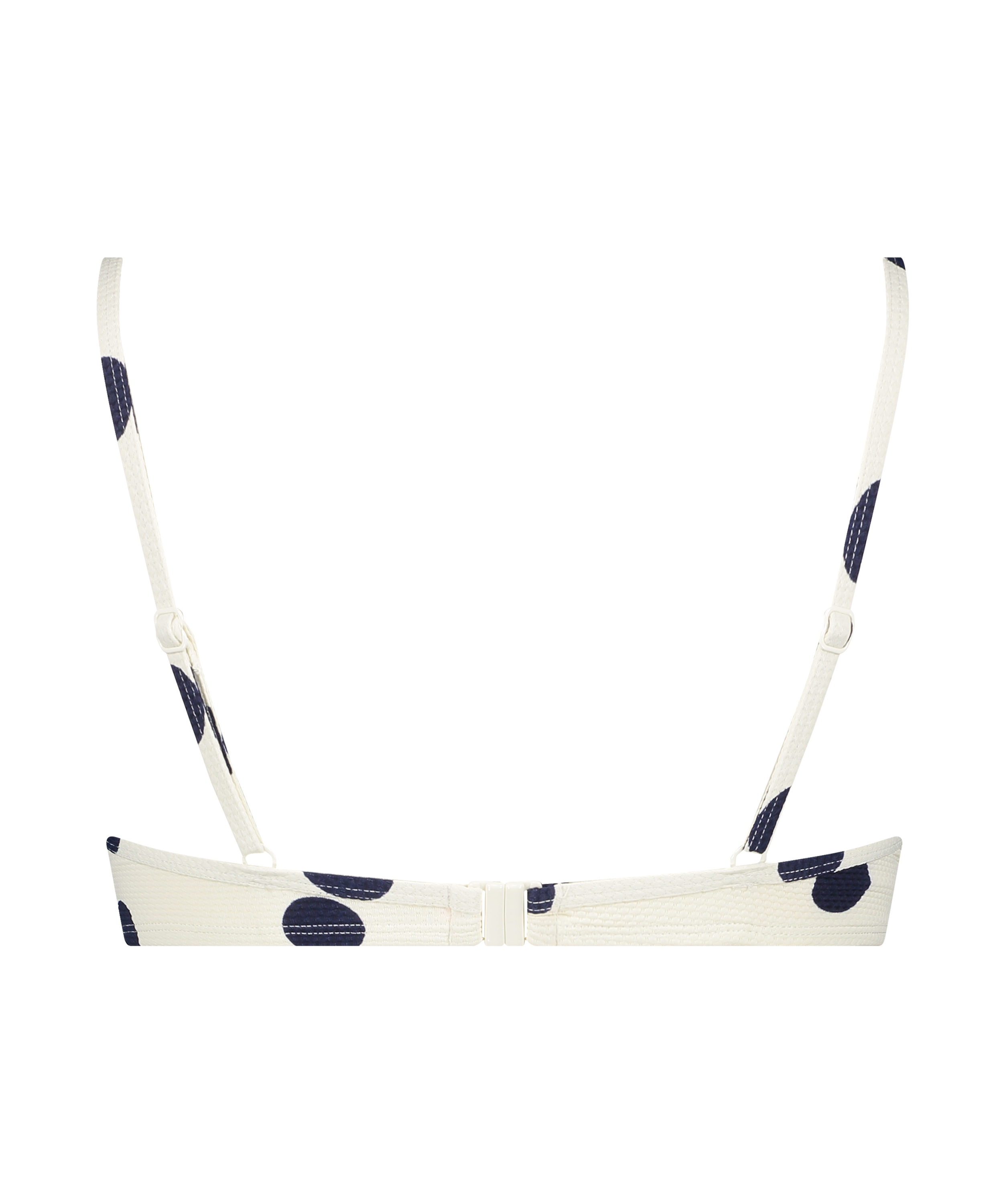 Vorgeformtes B&uuml;gel-Bikini-Oberteil Scallop Dot, Wei&szlig;, main