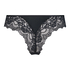 Brazilian-Slip mit hohem Beinausschnitt Dora, Schwarz