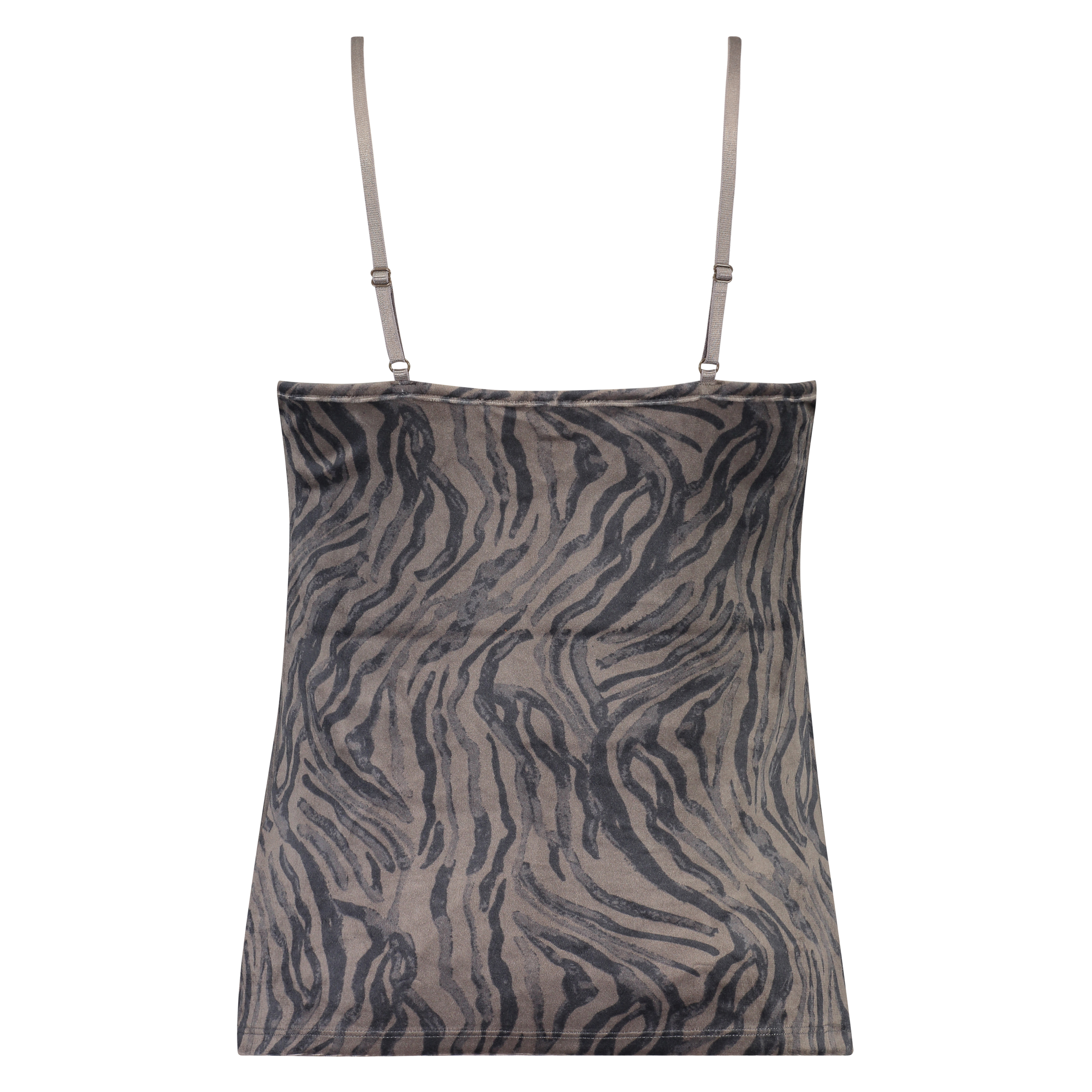 Cami Velours Zebra, Grau, main