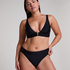 Triangel-Bikinioberteil Luna, Schwarz