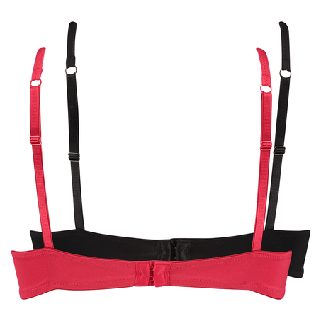 Doppelpack vorgeformter B&uuml;gel-BH, Schwarz