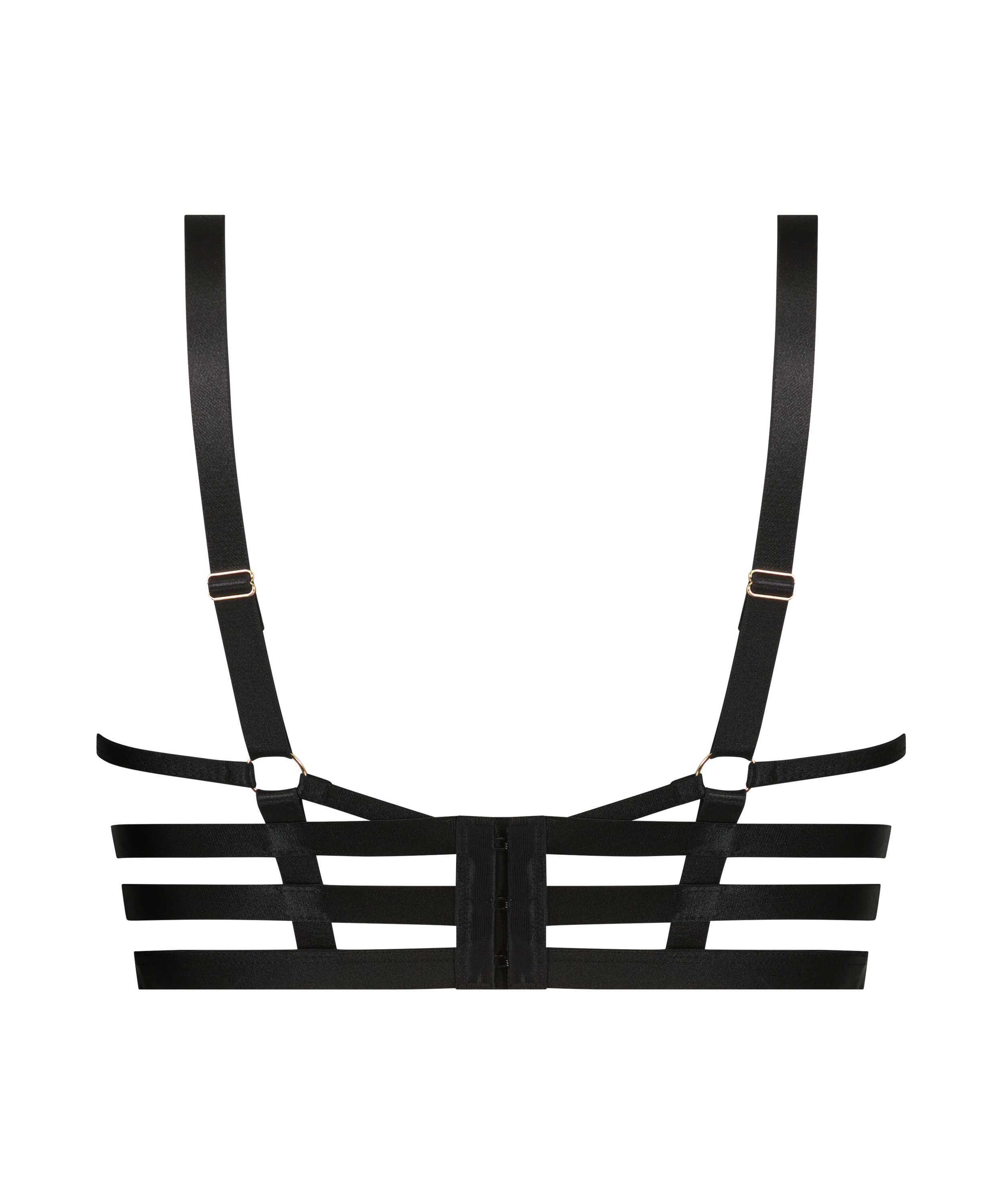 Soutien-gorge &agrave; armatures non-pr&eacute;form&eacute; longline Tara, Noir, main