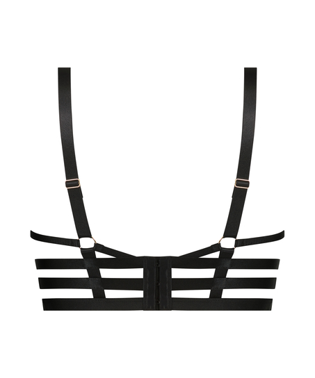 Soutien-gorge &agrave; armatures non-pr&eacute;form&eacute; longline Tara, Noir