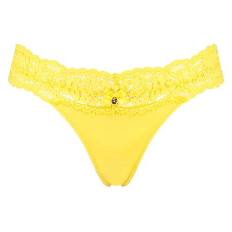 String taille extra basse Rose, Jaune