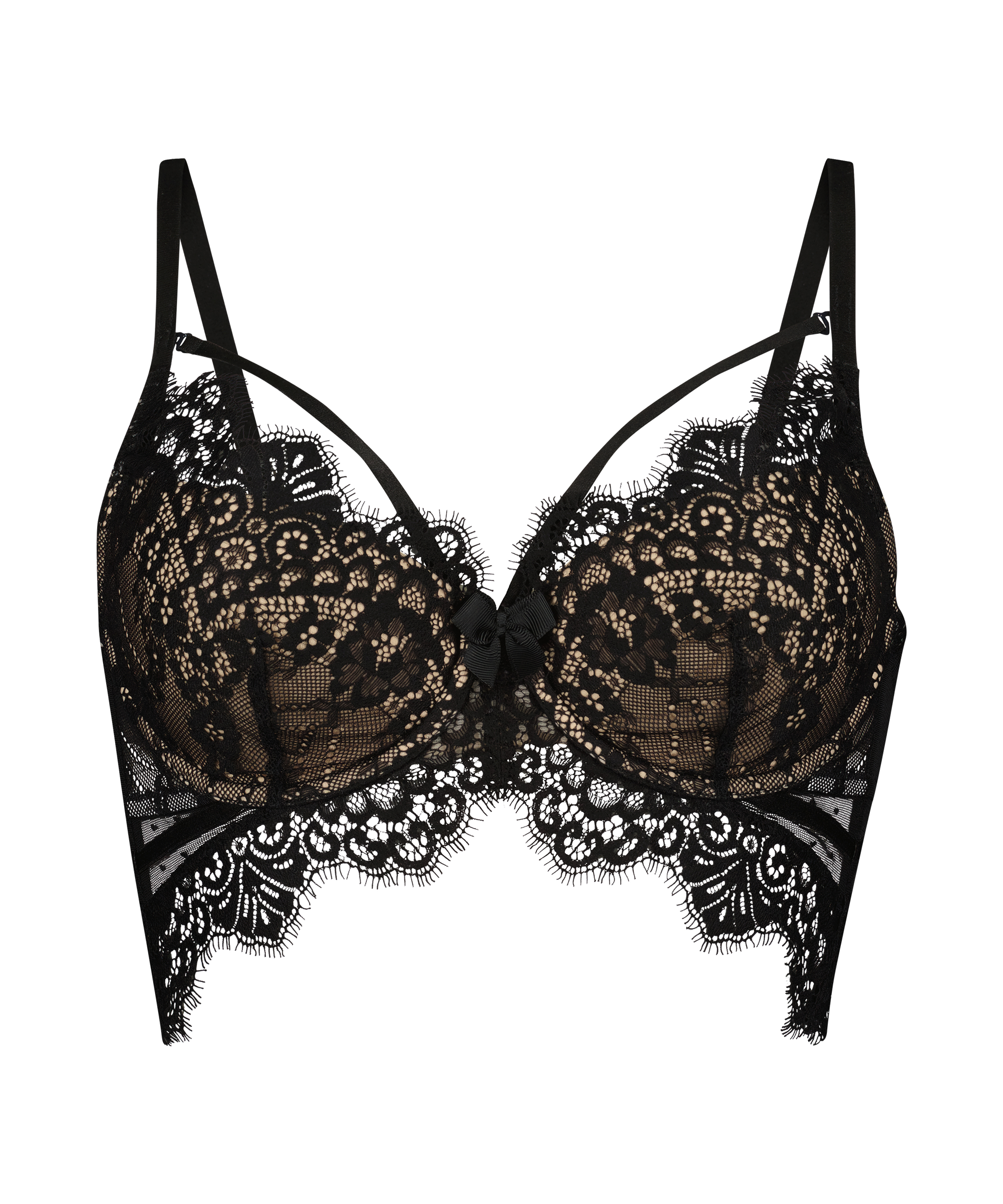 Soutien-gorge &agrave; armatures pr&eacute;form&eacute; longline Marilee, Noir, main