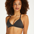 Geformter Triangel-Bralette Chloe Baumwolle, Grau