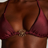 Haut de bikini triangle Yucatan, Rouge