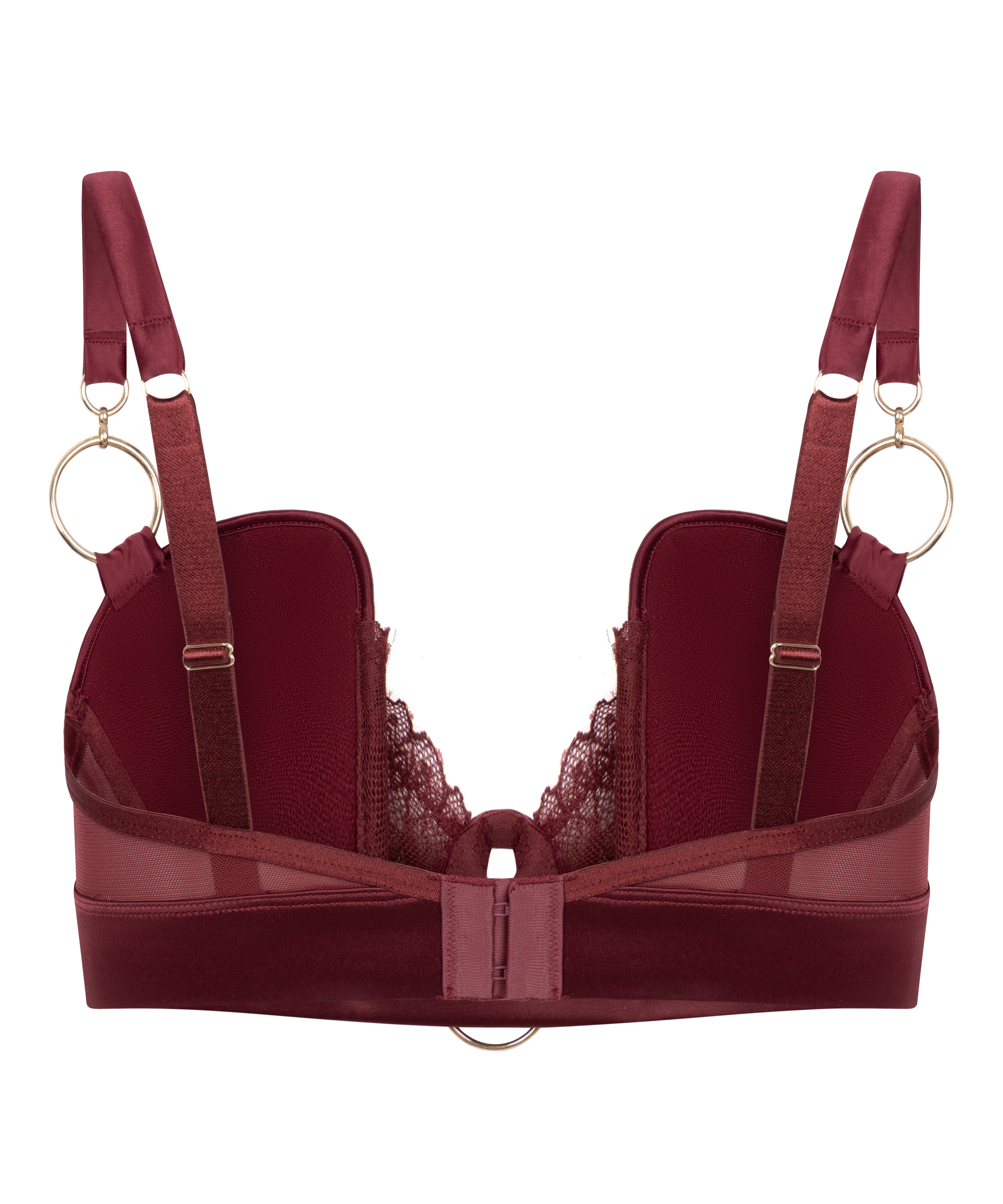 Soutien-gorge &agrave; armatures rembourr&eacute; longline Marjolein, Rouge, main