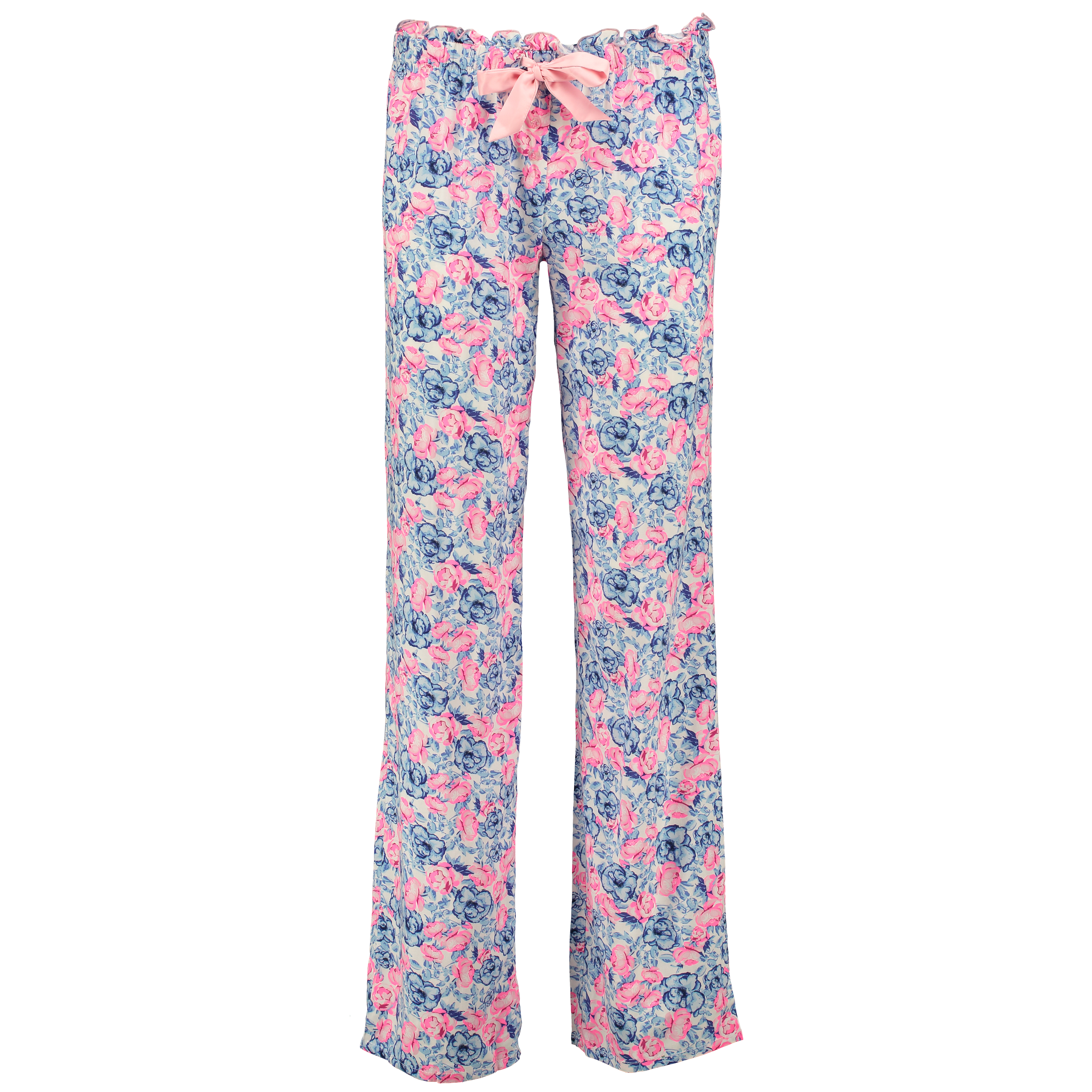 Pyjama pants Fem pants Flower, Bleu, main