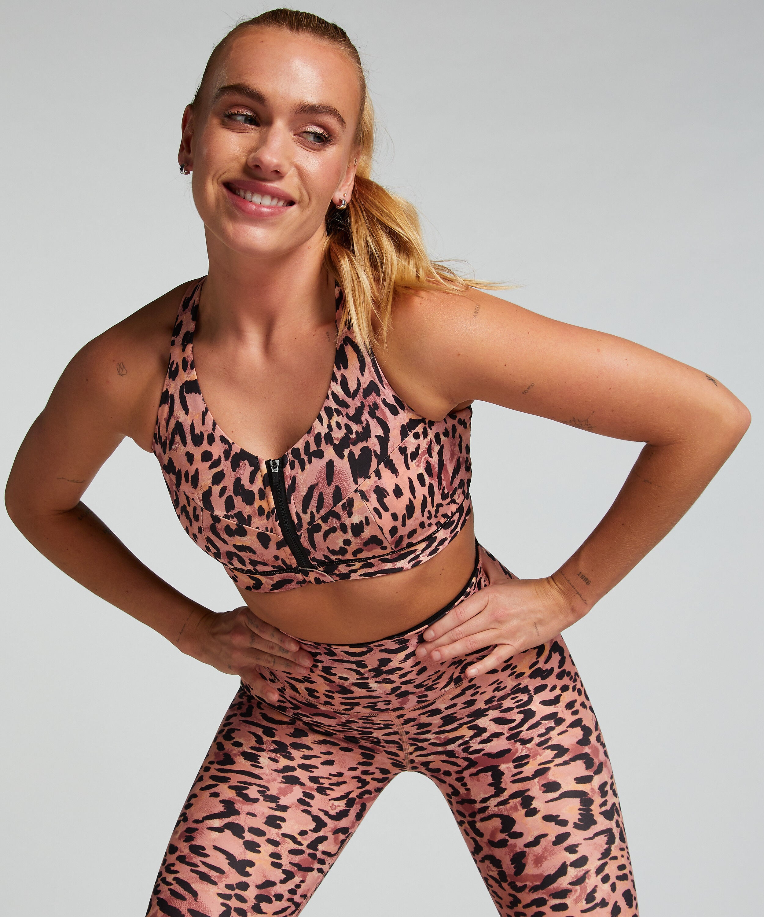 HKMX Soutien-gorge de sport The Pro Maintien niveau 3, Rose