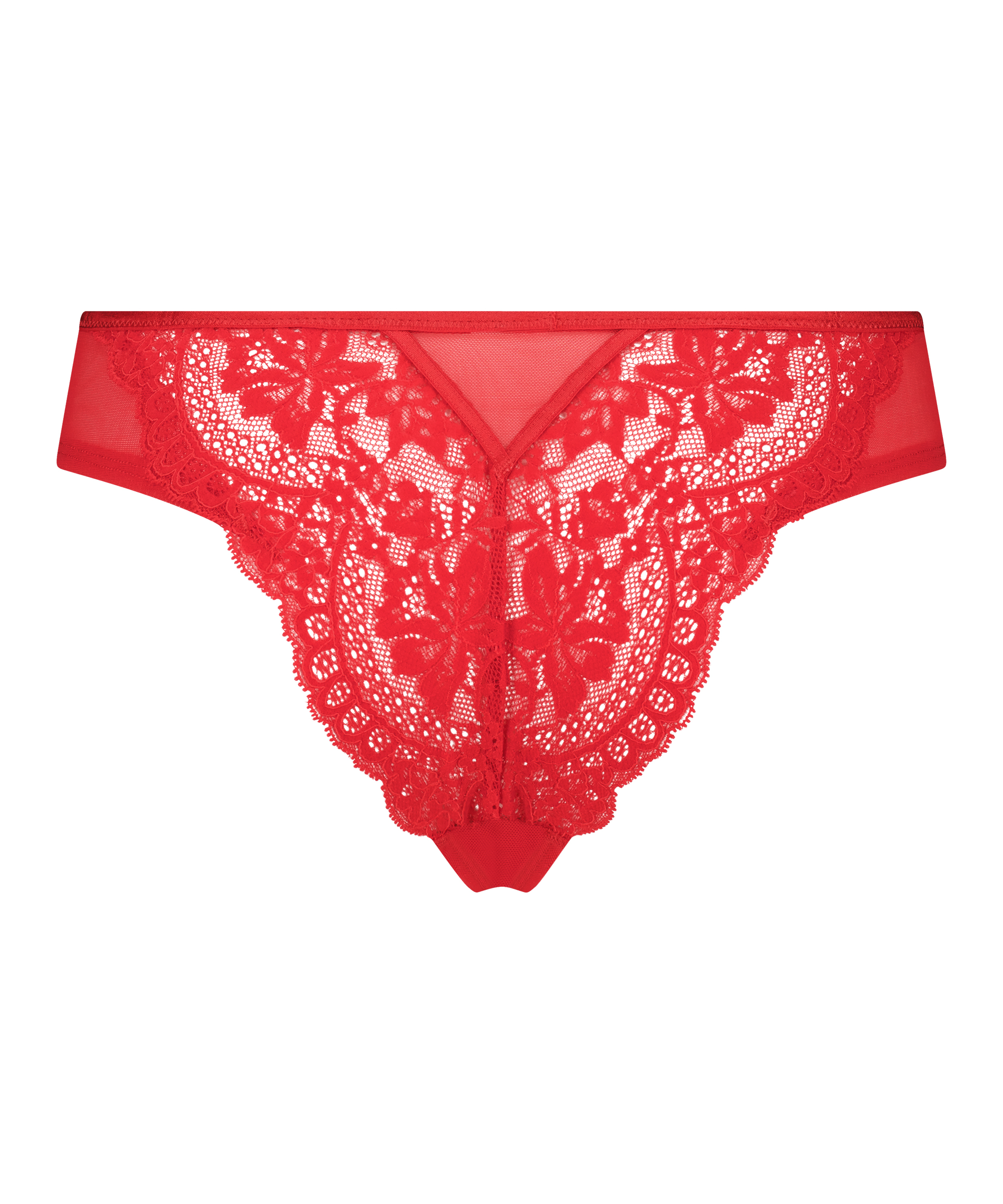 Slip brésilien Mariah, Rouge, main