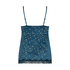 Cami Velours Lace, Blau