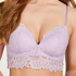 Soutien-gorge pr&eacute;form&eacute; sans armatures longline Shiloh, Violet