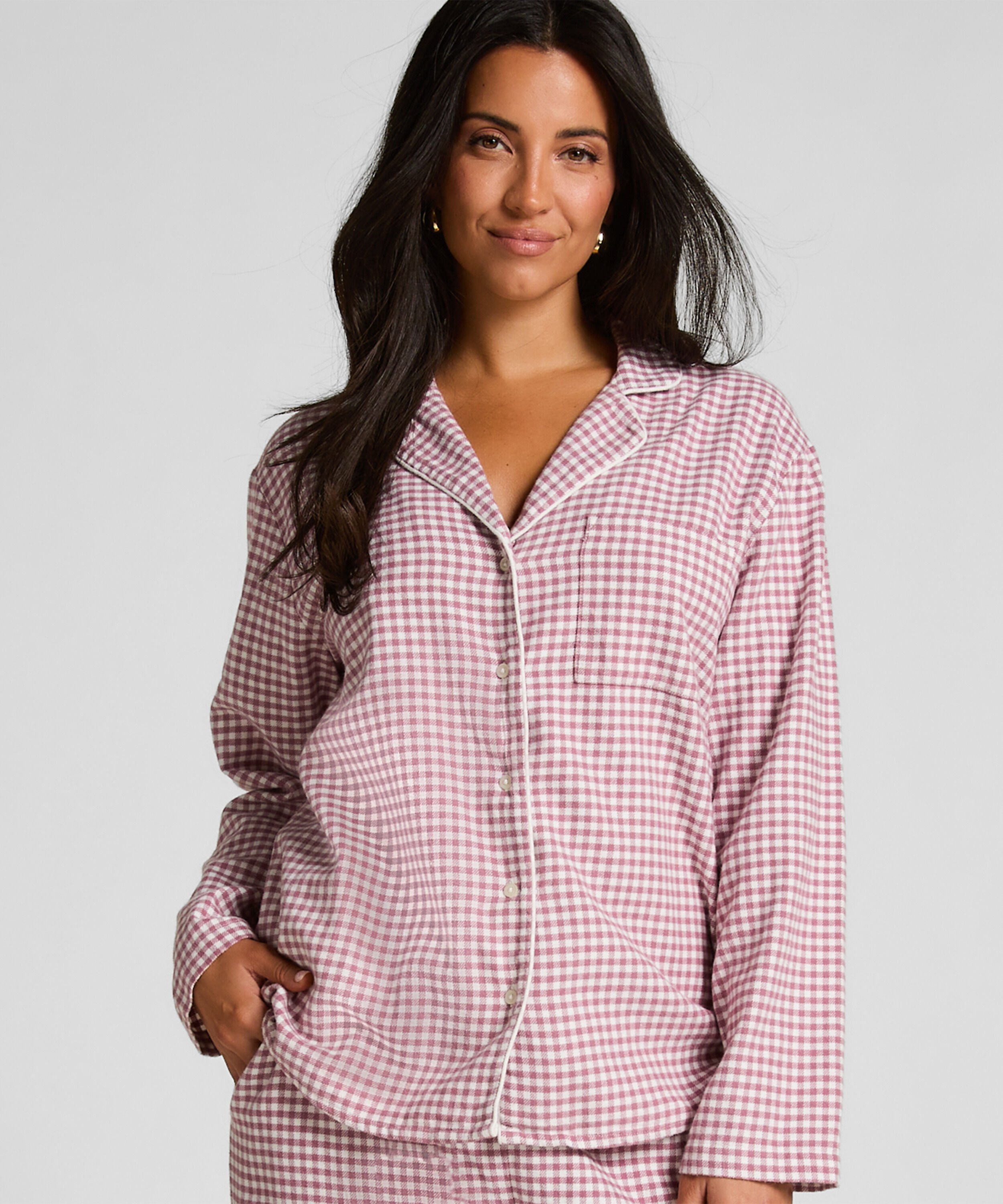 Haut de pyjama Flanel Essentials, Violet