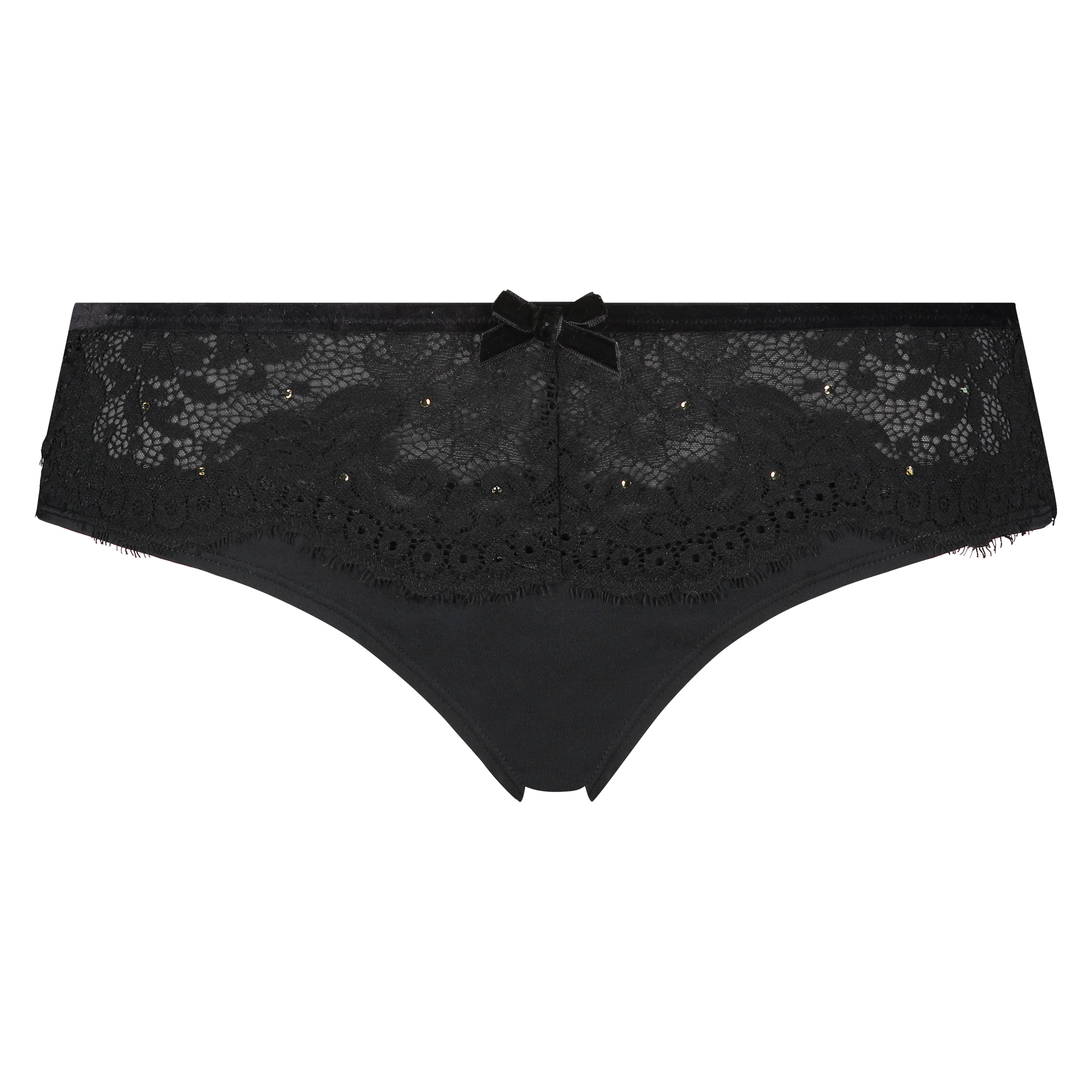 Slip br&eacute;silien Donatella, Noir, main