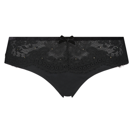 Slip br&eacute;silien Donatella, Noir