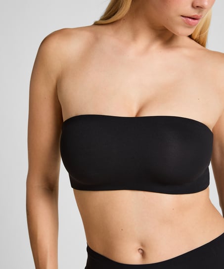 Bandeau Bralette Smooth, Noir