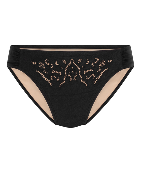 Bas de bikini Boho Rio, Noir