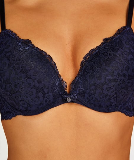 Soutien-gorge à armatures préformé push-up Marine, Bleu