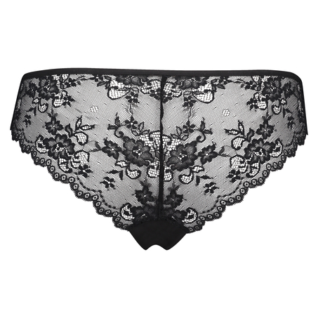 Invisible Brazilian Lace Back, Schwarz