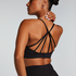 HKMX Brassière de sport de niveau 1, Noir