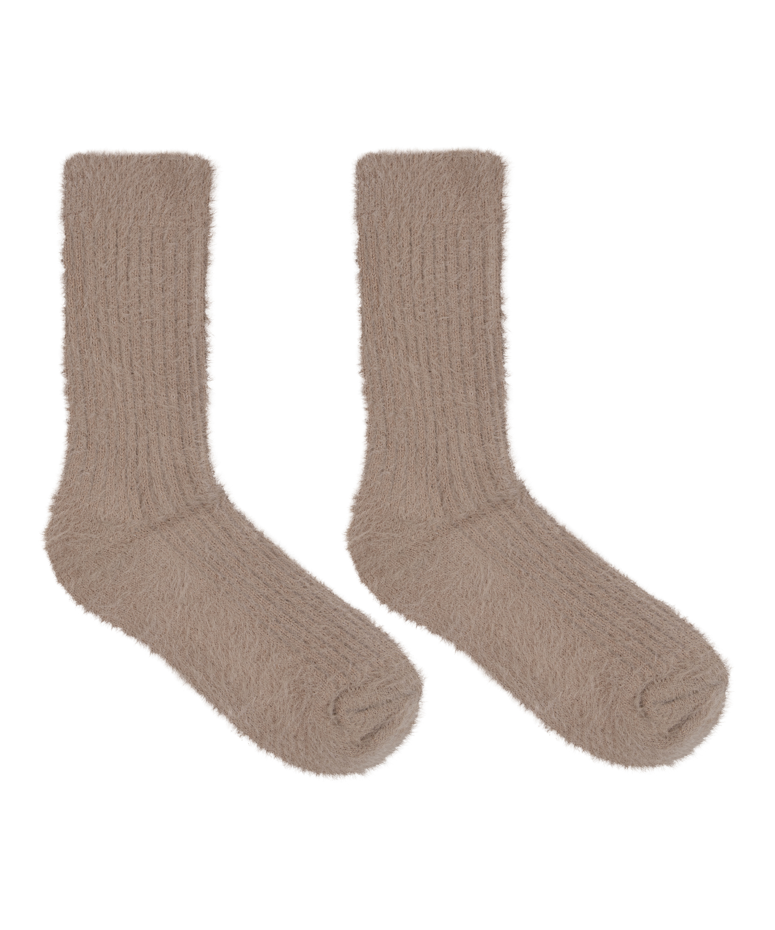 Chaussettes duveteuses Liv, Beige, main