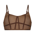 Brassi&egrave;re longline Sexy Mesh, Marron