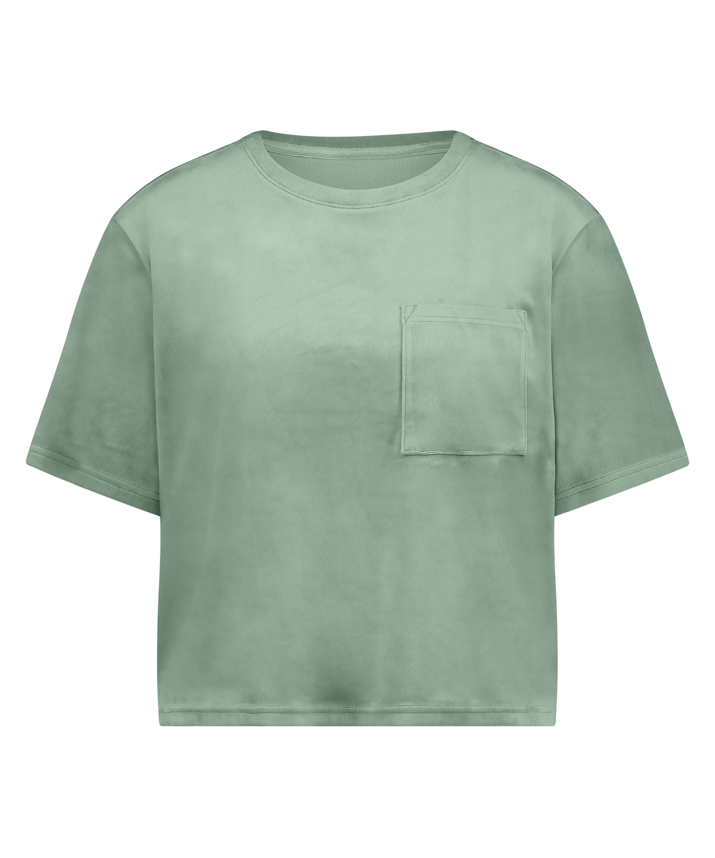 Top Velours Pocket, Vert, main