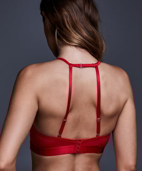 Unwattierter Bügel-BH Tomei, Rot