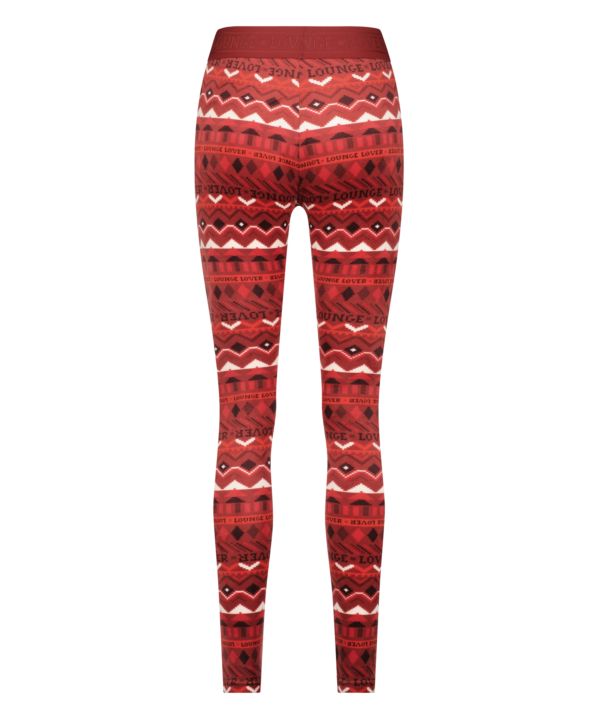 Velours-Leggings, Rot, main