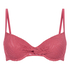 Lanai Wattiertes Bügel-Bikinioberteil, Rose