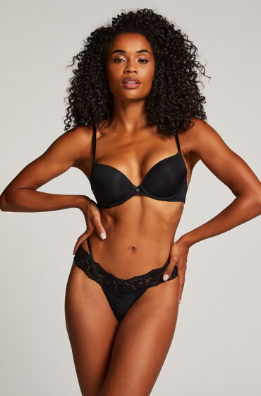 Image of Hunkemöller Extra niedriger V-String Elliena Schwarz