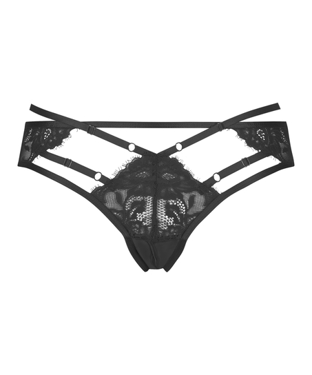 Slip brésilien ouvert Iggy, Noir