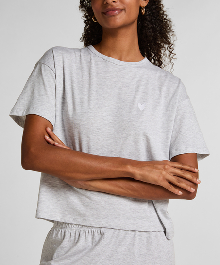 Pyjama Jersey Heart, Gris