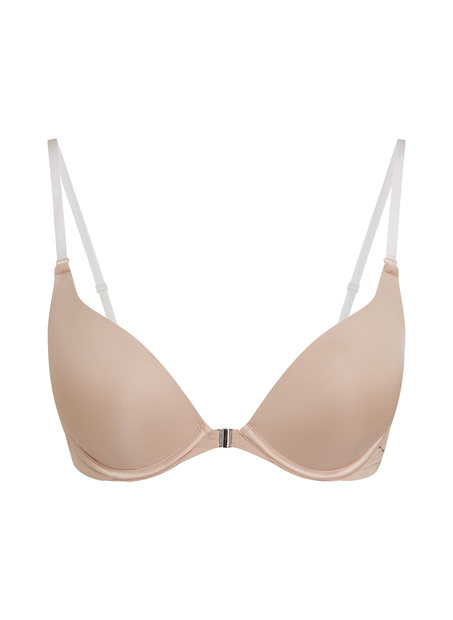 Soutien-gorge à armatures préformé push-up Transparant, Beige