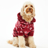 Fleece Hunde-Onesie, Rot
