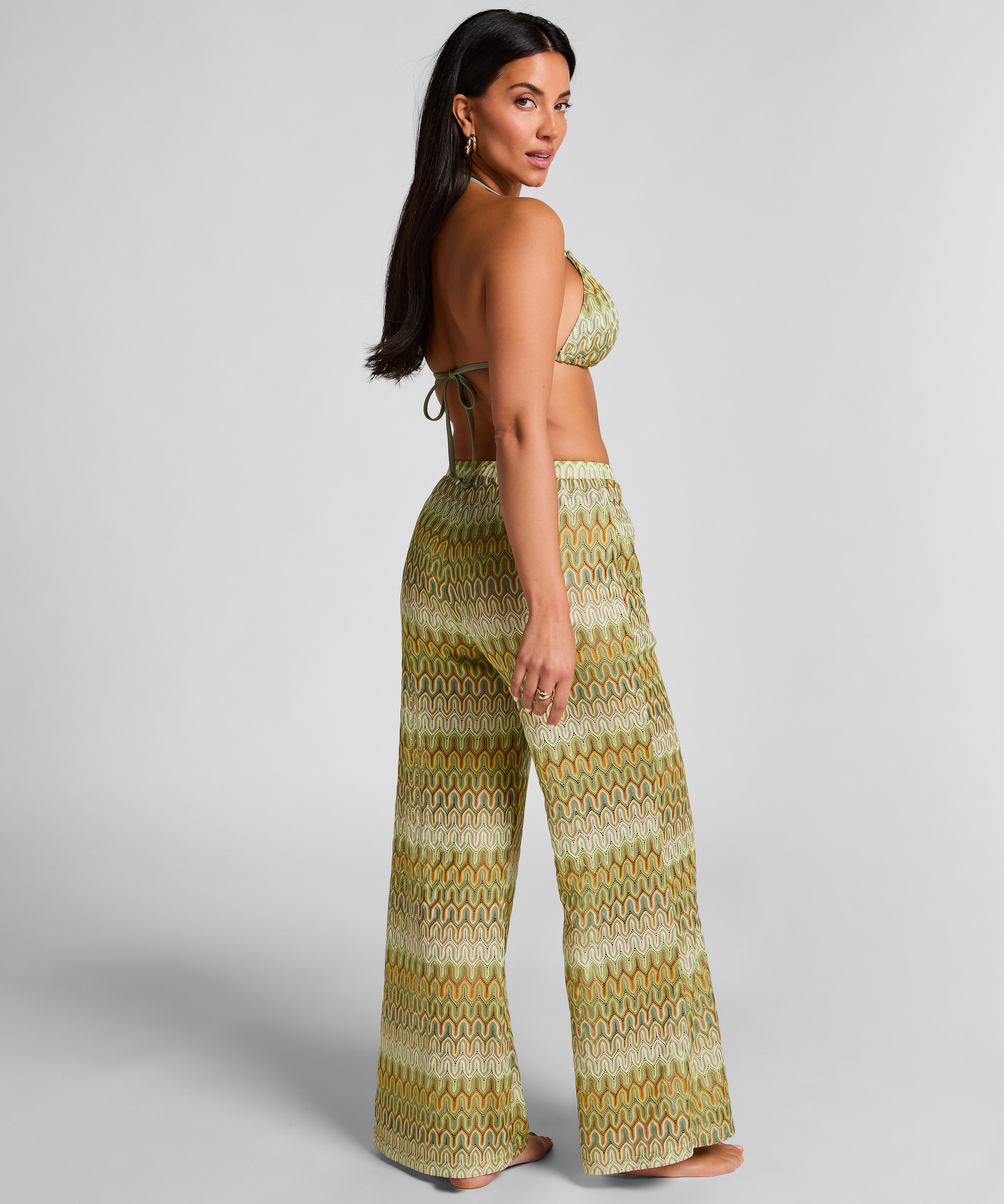 Pantalon en crochet Cali, Vert, main