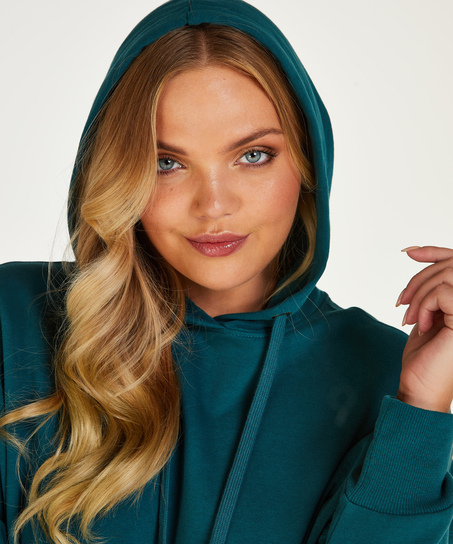 Hoodie &agrave; manches longues, Bleu