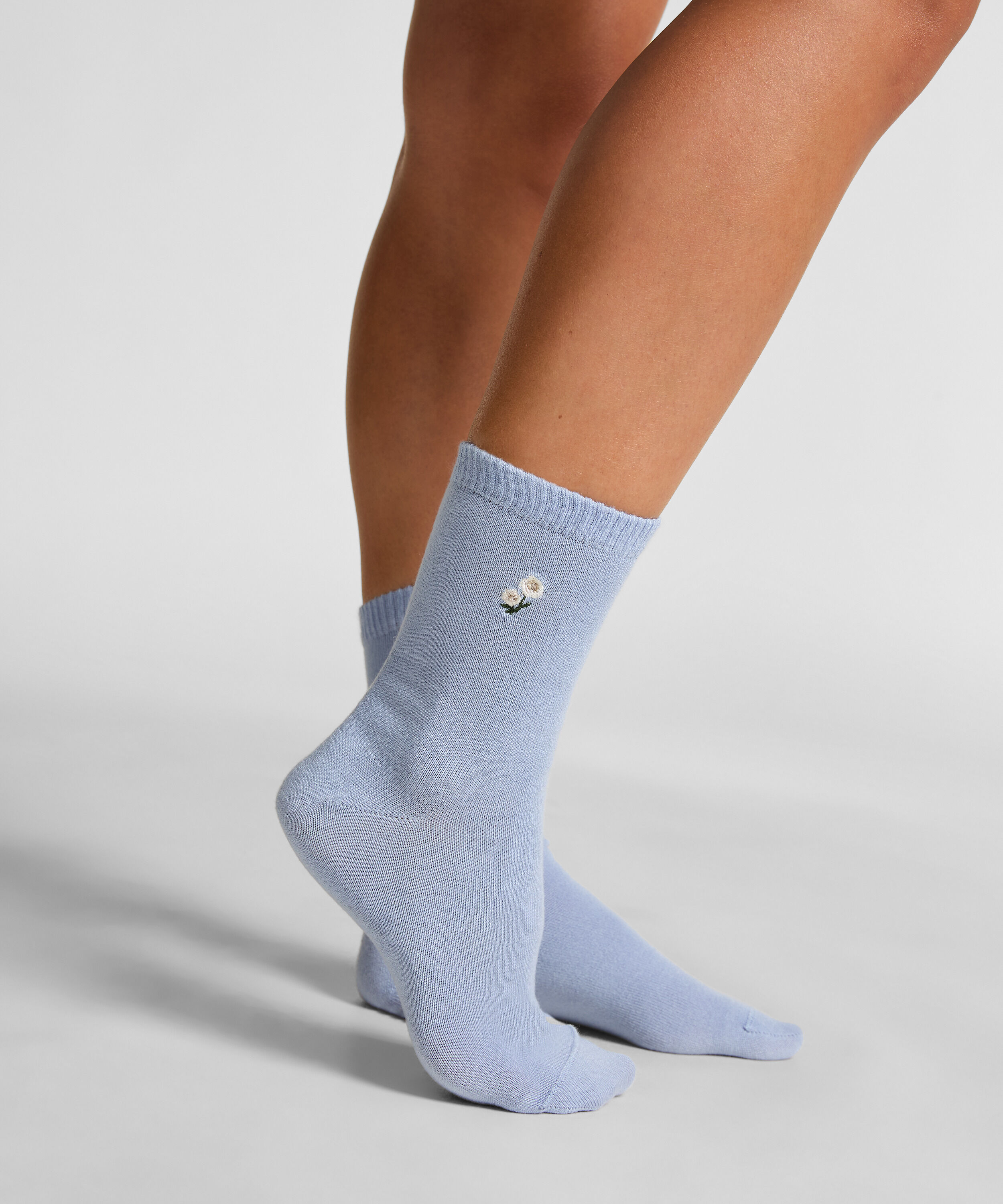 Chaussettes courtes en modal, Bleu Chaussettes courtes en modal, Bleu