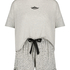 Kurzes Pyjamaset, Grau
