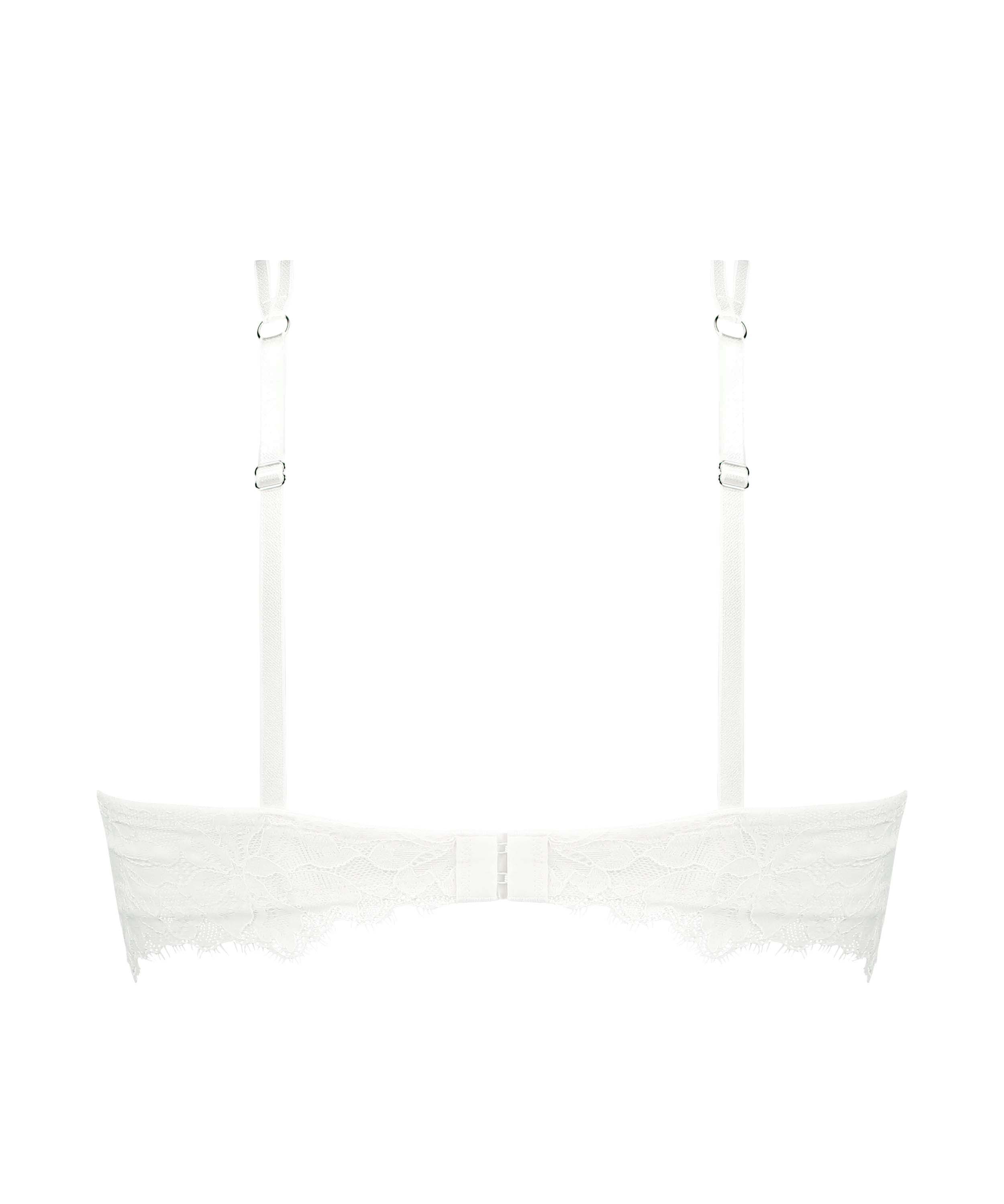 Soutien-gorge à armatures préformé longline Isabella, Blanc, main