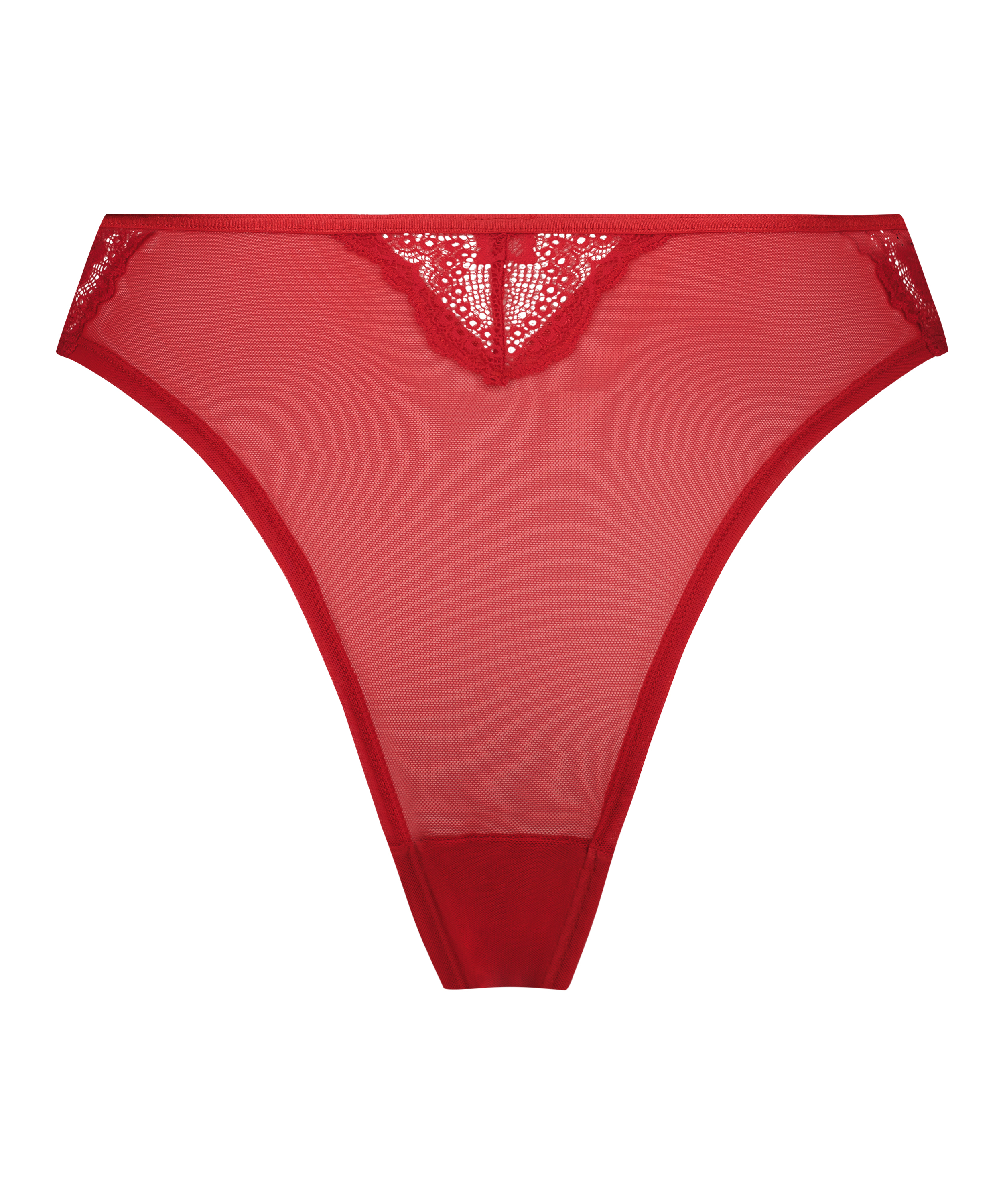 Slip brésilien Amy, Rouge, main