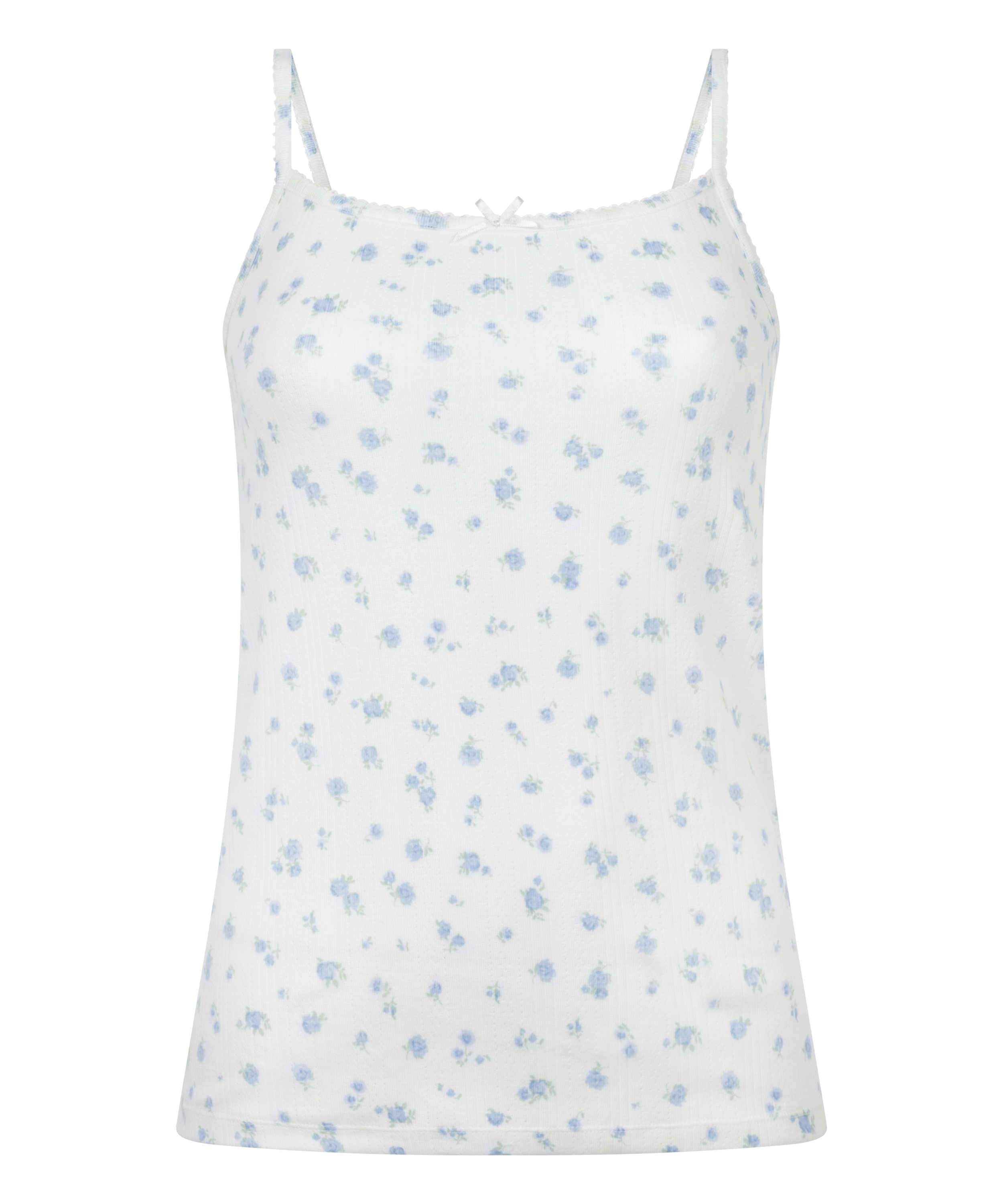 Pointelle-Camisole, Weiß, main