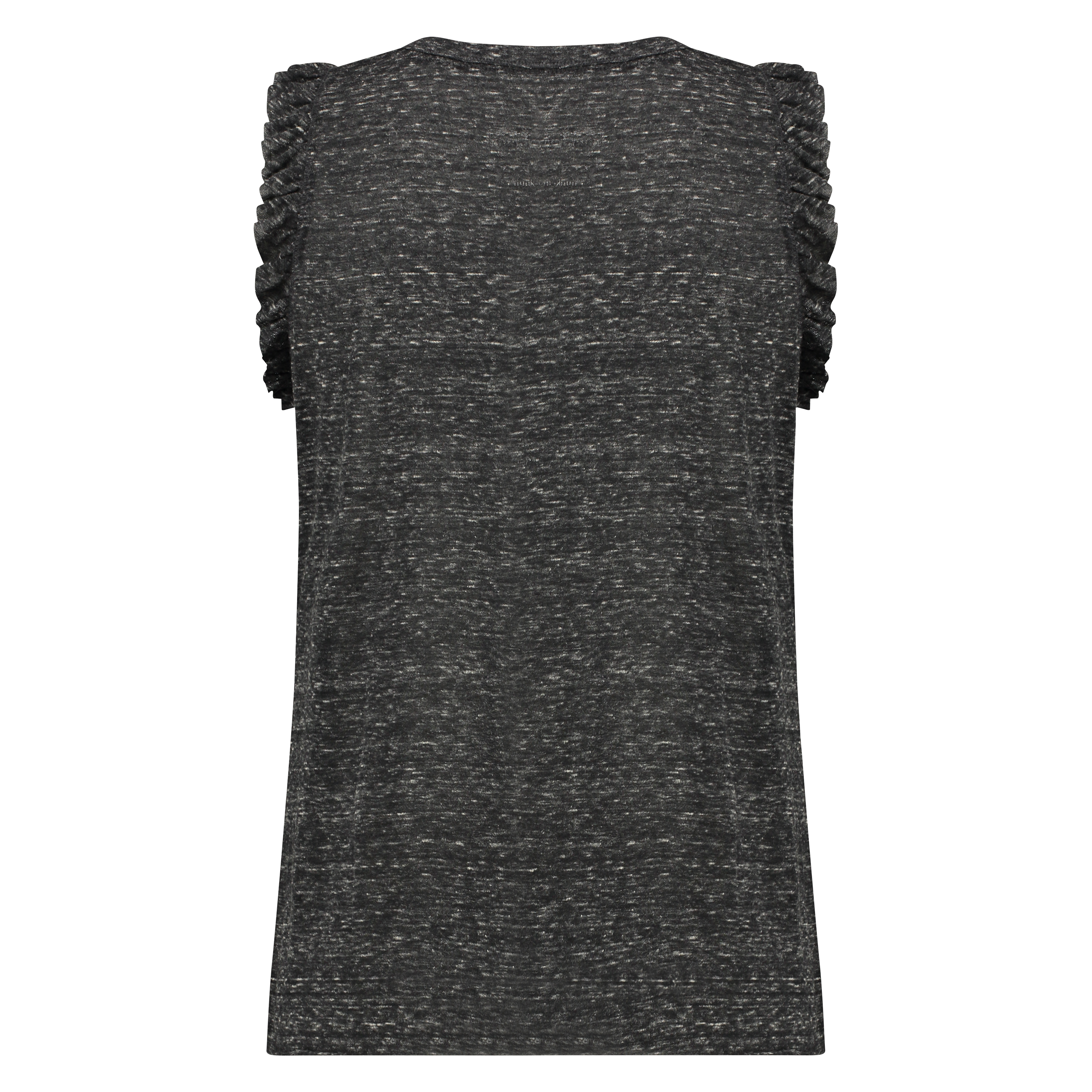 Top SL Fleur, Noir, main