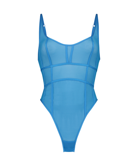 Sexy Mesh Body, Blau